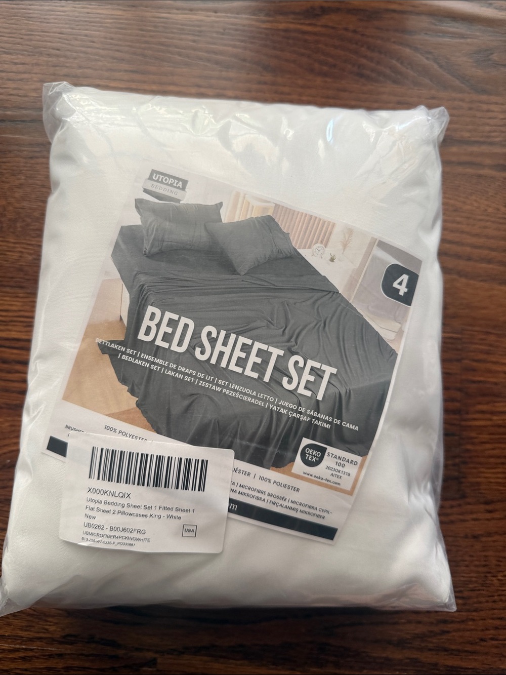 NWT White Bed Sheet Set